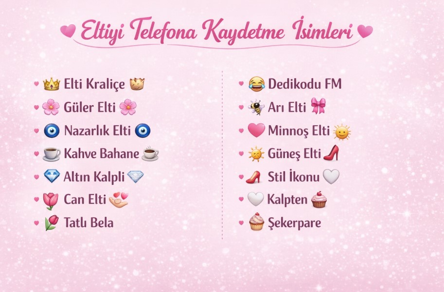eltimi telefona kaydetme isimleri karışık